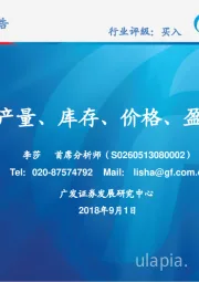 钢铁行业产量、库存、价格、盈利与估值