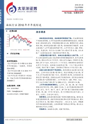 电子设备、仪器和元件：面板行业2018年半年报综述
