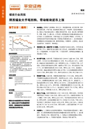 煤炭行业周报:陕西煤业大手笔回购,带动板块逆市上涨