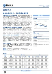 国防军工行业周报：基本面逐季向好，反转逻辑继续演绎