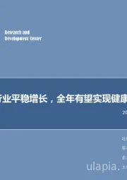 电子周报:行业平稳增长,全年有望实现健康发展