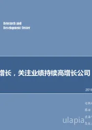 计算机行业专题报告:行业稳健增长,关注业绩持续高增长公司