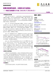 零售行业周报第258期:短期寻找弹性品种,长期关注行业整合