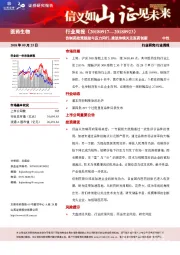 医药生物行业周报：仿制药政策鼓励与压力同行，建议持续关注医药创新