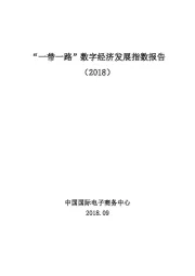 “一带一路”数字经济发展指数报告