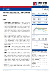 电子元器件行业分析：半导体中长期投资价值凸显，消费电子期待新品提振