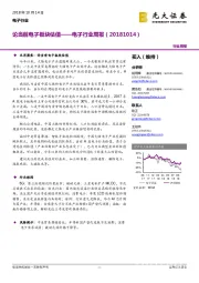 电子行业周报:论当前电子板块估值