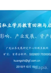 美国私立学历教育回溯与启示：政策影响、产业发展、资产证券化