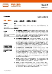 汽车和汽车零部件行业快评:奔驰一枝独秀、份额逆势提升
