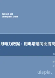 电力行业数据点评2018年9月电力数据：用电增速同比提高0.8个百分点