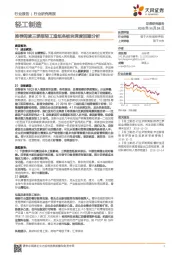 轻工制造行业研究周报：推荐阅读三季报轻工造纸各板块深度回顾分析