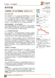 家用电器：三季报透视：除了地产周期影响，还发生了什么？