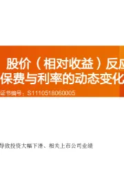 保险股：股价（相对收益）反应滞后于保费与利率的动态变化