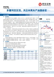 石化行业周报：多重利空压顶，关注本周末产油国会议