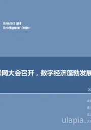 计算机行业周报:世界互联网大会召开,数字经济蓬勃发展