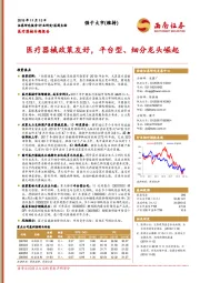 医疗器械专题报告：医疗器械政策友好，平台型、细分龙头崛起