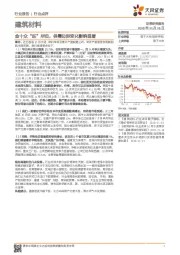 建筑材料行业点评：金十众“旺”所归，供需边际变化影响显著