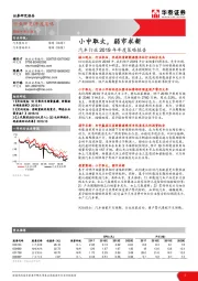 汽车行业2019年年度策略报告：小中取大，弱市求新