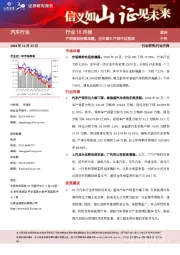 汽车行业10月报：产销指标持续放缓，全年累计产销不达预期