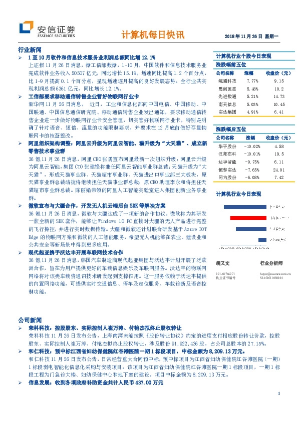 计算机每日快讯
