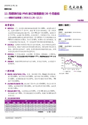 钢铁行业周报：11月钢铁行业PMI新订单指数创36个月最低