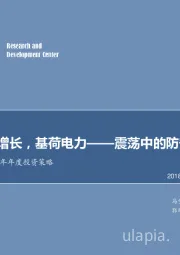 电力行业2019年年度投资策略：用电量稳增长，基荷电力——震荡中的防守阵地