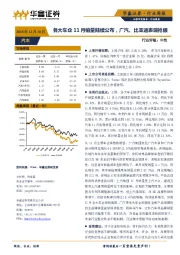 汽车行业周报：各大车企11月销量陆续公布，广汽、比亚迪表现抢眼