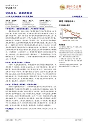 电气设备新能源2019年度策略：清风徐来，超配新能源