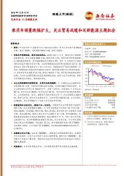 汽车行业11月销量点评：乘用车销量跌幅扩大，关注贸易战缓和及新能源主题机会