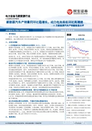 11月新能源汽车产销量数据点评:新能源汽车产销量同环比稳增长,动力电池装机环比高增速