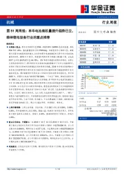 机械行业第51周周报：单车电池装机量提升趋势已立，维持锂电设备行业的重点推荐