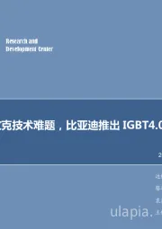 电子周报:攻克技术难题,比亚迪推出 IGBT4.0