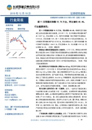 机械设备行业周报2018年第49期(总第120期):前11月挖掘机销售18.74万台,同比增长48.4%。