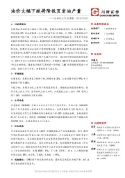 石化行业周报：油价大幅下跌将降低页岩油产量