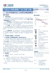 广发化工研究周报（12月第4期）：化工产品价格下行，工业用气市场空间较大