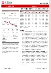 基础化工行业定期策略：盈利下行警惕周期风险，估值低位关注成长板块