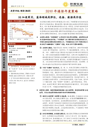 2019年通信年度策略：5G加速商用，蓝海领域高弹性，连接、数据高价值