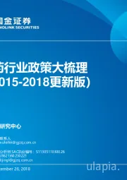 医药行业政策大梳理（2015-2018更新版）