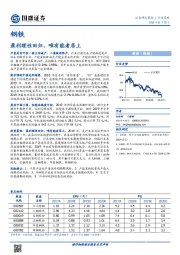 钢铁行业策略：盈利理性回归，唯有能者居上