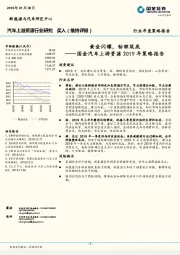 国金汽车上游资源2019年策略报告：黄金闪耀，钴锂筑底