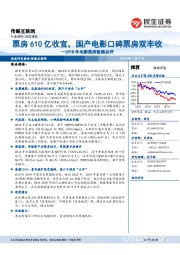 2018年电影票房数据点评：票房610亿收官，国产电影口碑票房双丰收