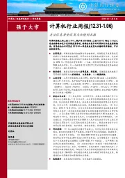 计算机行业周报：关注信息安全政策与业绩的共振