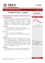 人工智能：周报-阿里达摩院发布2019十大科技趋势