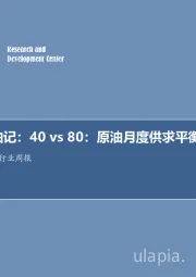 石油开采行业周报：每周油记：40vs80：原油月度供求平衡表2019！