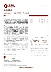 电信服务：加速迈向5G，临时牌照将于年内发放