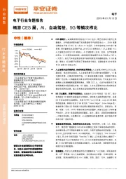 电子行业专题报告：畅游CES展，AI、自动驾驶、5G等鳞次栉比