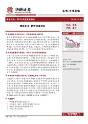 家电行业：2019年度策略报告：增强定力 静待估值修复