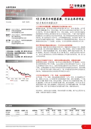 12月乘用车销量点评：12月乘用车销量萎靡，行业去库存明显