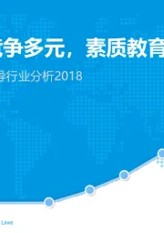 互联网K12在线辅导行业分析2018：在线辅导竞争多元，素质教育课程兴起