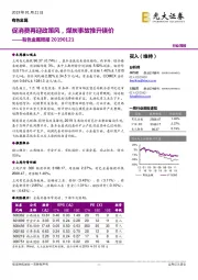 有色金属周报：促消费再迎政策风，煤炭事故推升镁价